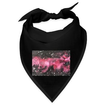 Galaxy Nebula Galaxie Nebel Nerd Astronomie space - Bandana - Schwarz - Vorne