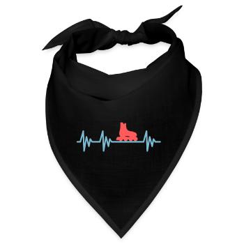 Inline-Skates Herzschlag Heartbeat Inliner - Bandana - Schwarz - Vorne