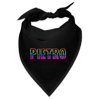 pietro rs regenbogen - Bandana - Schwarz - Vorne