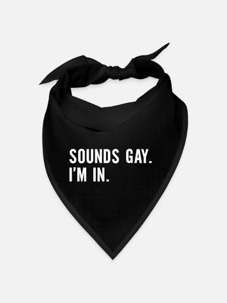 Sounds Gay I ́m In LGBT - Bandana - black - Front