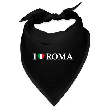 I love Roma Italien Rom - Bandana - Schwarz - Vorne