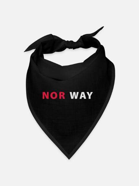 Norway - Bandana - black - Front
