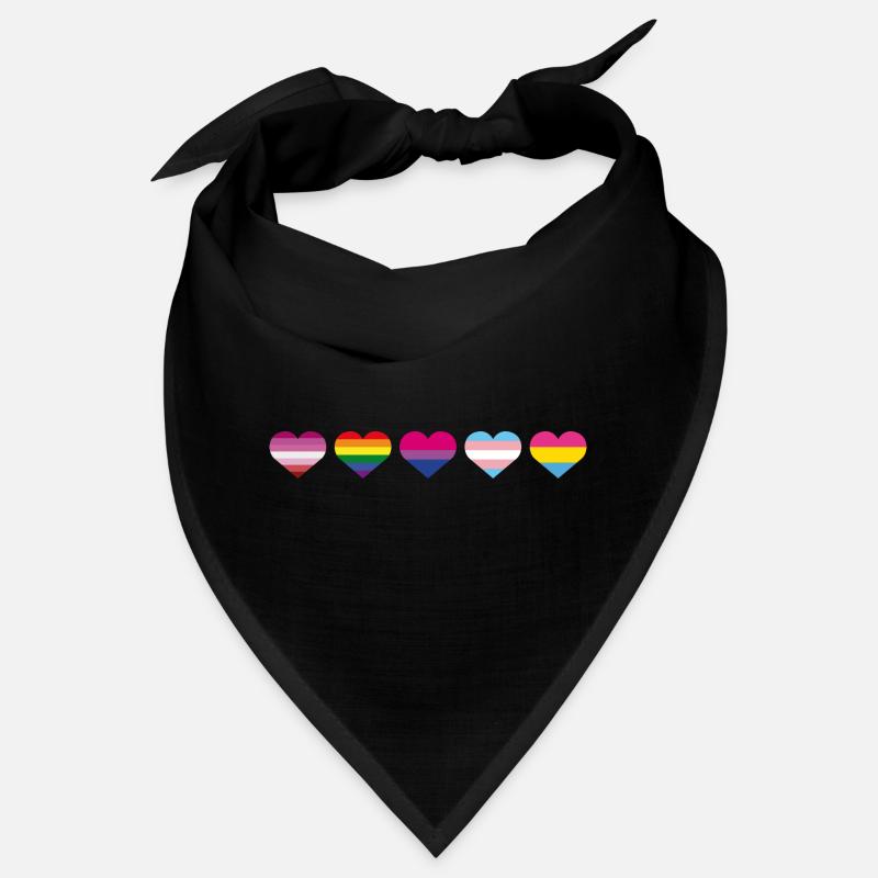 Coeur arc-en-ciel Bandana