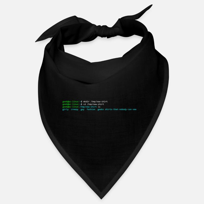 terminal linux - Bandana - noir