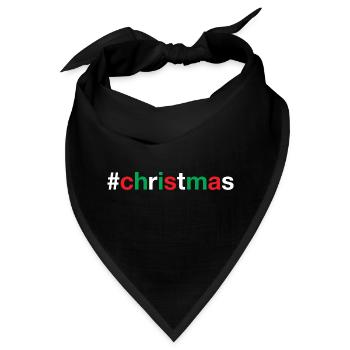 CHRISTMAS Weihnachten - Bandana - Schwarz - Vorne