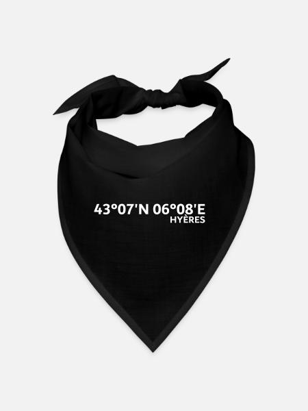 Coordonnées de Hyères - Bandana - noir