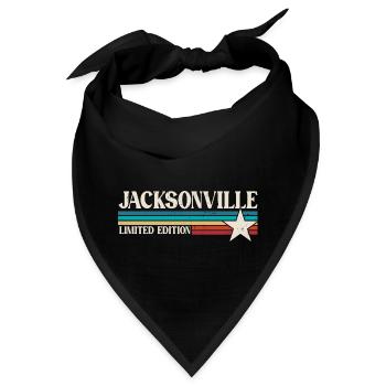 Jacksonville Florida - Bandana - Schwarz - Vorne