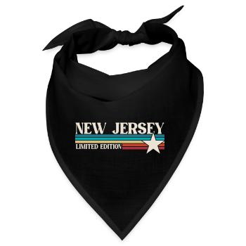 New Jersey - Bandana - Schwarz - Vorne
