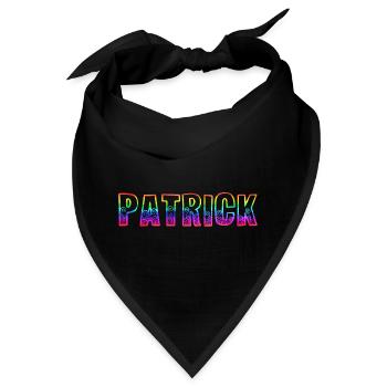 patrick rs regenbogen - Bandana - Schwarz - Vorne