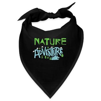 Nature Adventure - Bandana - Schwarz - Vorne