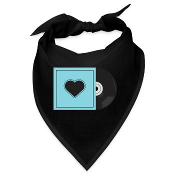 Schallplatte - Bandana - Schwarz - Vorne