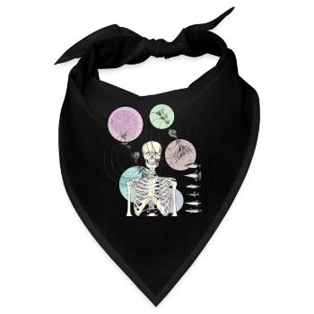 skeleto - Bandana - Schwarz - Vorne