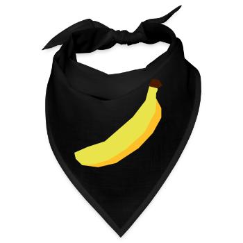 Banane Vektor - Bandana - Schwarz - Vorne