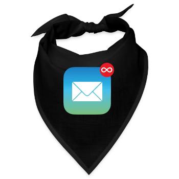 Mail Unendlich Arbeit | Immer genug zu tun - Bandana - Schwarz - Vorne