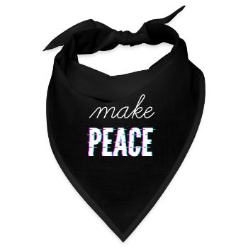make peace - Bandana - Schwarz - Vorne