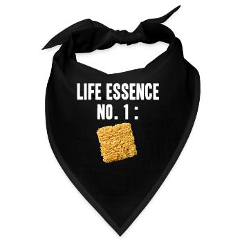 Ramen instant Nudeln Geschenk Idee Studenten - Bandana - Schwarz - Vorne