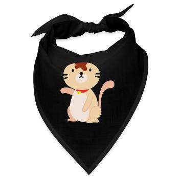 Katze katze - Bandana - Schwarz - Vorne
