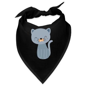 Katze Katze Katze - Bandana - Schwarz - Vorne
