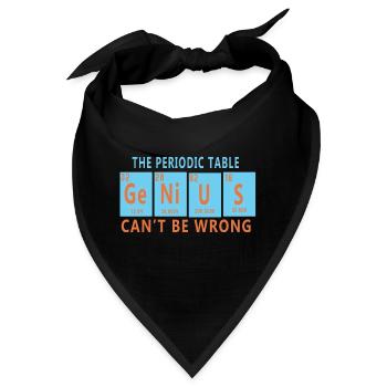 Genius - Genial - einzigartig - exklusiv - Bandana - Schwarz - Vorne