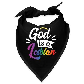 Gay Pride Schwul Lesbisch LGBT LGBTQ Geschenk - Bandana - Schwarz - Vorne
