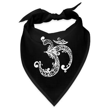 Om Zeichen - Bandana - Schwarz - Vorne