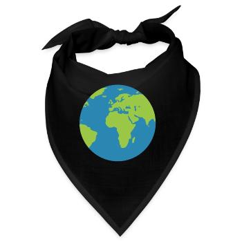 Welt - Bandana - Schwarz - Vorne
