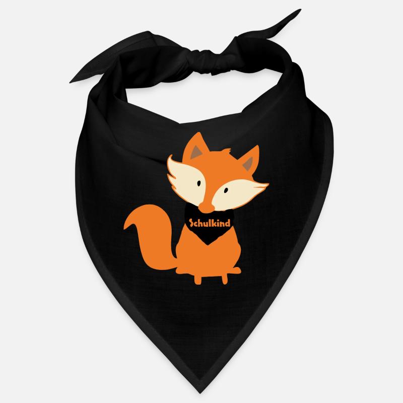 Fuchs Schulkind Kind Einschulung - Bandana - Schwarz