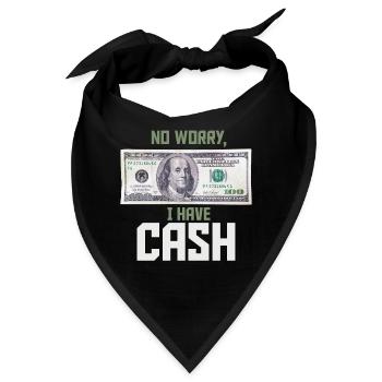 No worry, I have Cash Money Franklin 100 Dollar - Bandana - Schwarz - Vorne