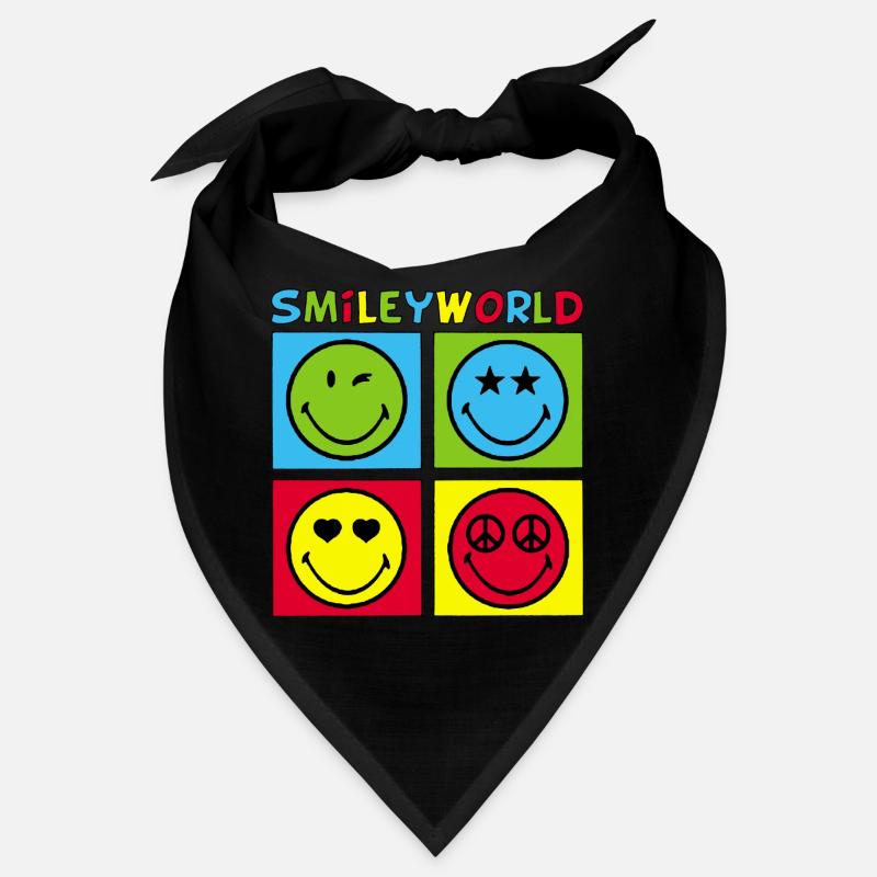 Smileys und vierfarbig Bandana
