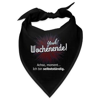 selbstständig - Bandana - Schwarz - Vorne