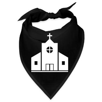 Kirche - Bandana - Schwarz - Vorne