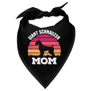 Schnauzer Mama - Bandana - Schwarz - Vorne