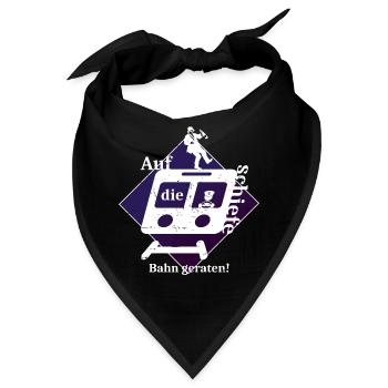 Schiefe Bahn - Bandana - Schwarz - Vorne