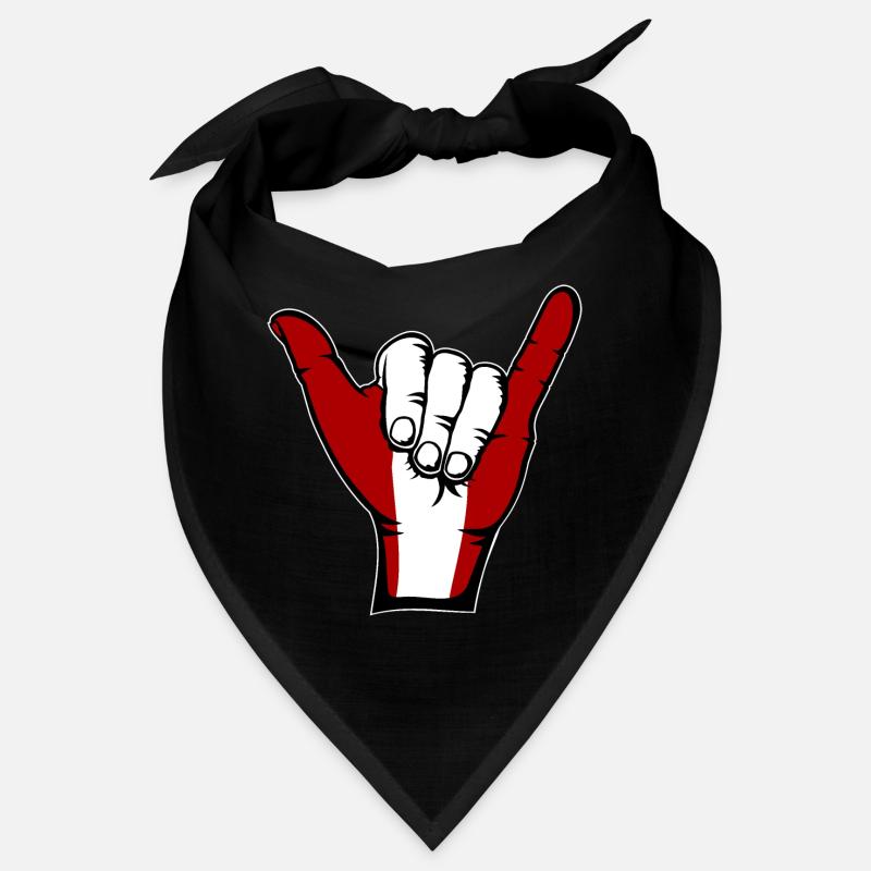 Drapeau du Pérou Symbole de surf Bandana