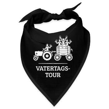Vatertagstour Trecker Bierfass (Vatertag / White) - Bandana - Schwarz - Vorne