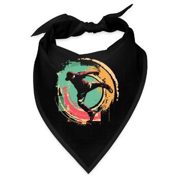 Oldschool B-Boy - Bandana - Schwarz - Vorne