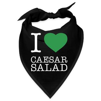 I LOVE CAESAR SALAD - Bandana - Schwarz - Vorne