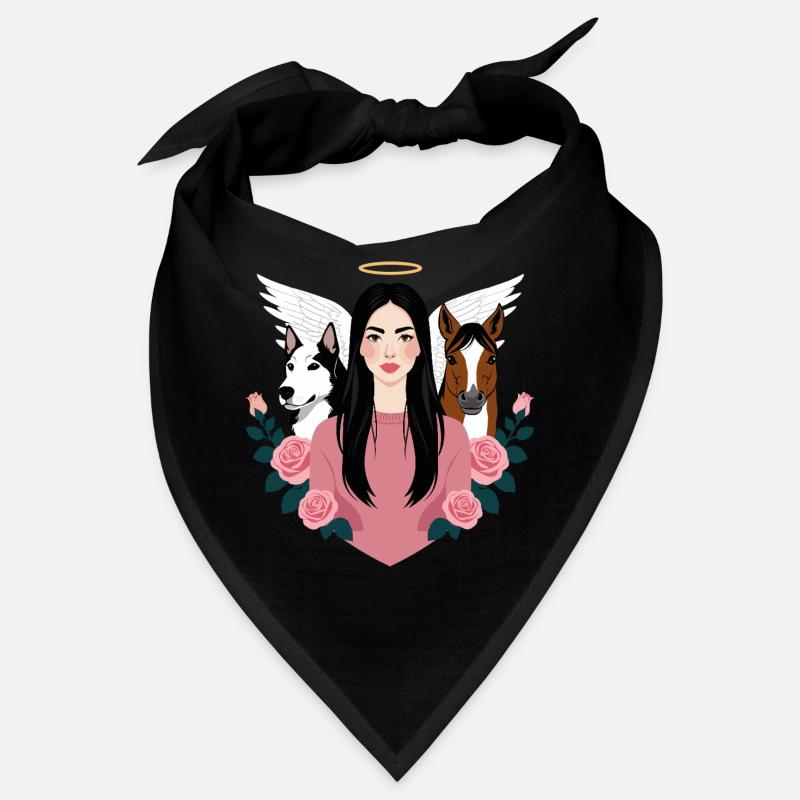 Maîtresse, chien et cheval Bandana