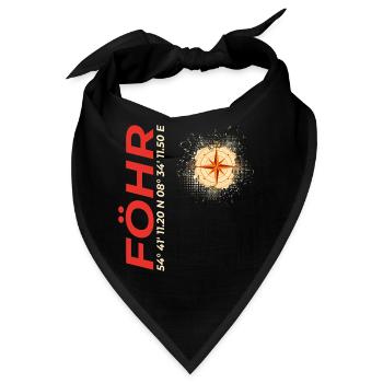Föhr - Bandana - Schwarz - Vorne