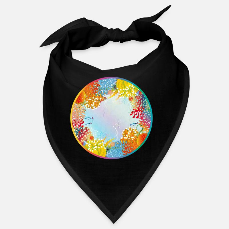 Colorful underwater world with corals Bandana