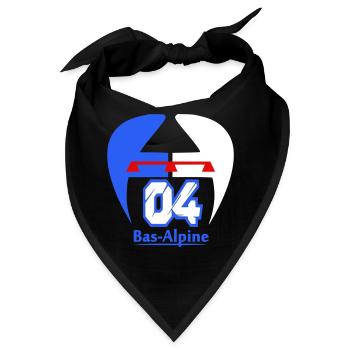 Logo von Bas-Alpine 04 - Bandana - Schwarz - Vorne