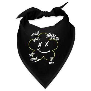 Urban Flower  - Bandana - Schwarz - Vorne