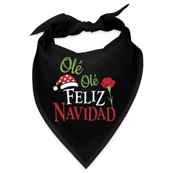 Ole Ole Frohe Weihnachten - Bandana - Schwarz - Vorne