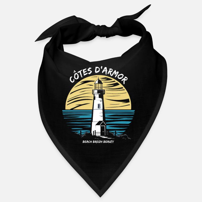 Côtes-d'Armor 22 Brittany Wild Coastline Lighthouse Bandana