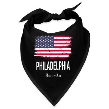 Philadelphia - Bandana - Schwarz - Vorne