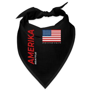 Seattle - Bandana - Schwarz - Vorne