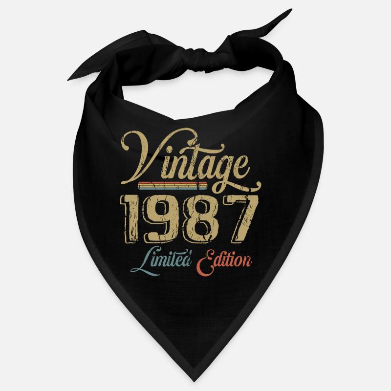Vintage 1987 Édition limitée Naissance Année 1987 Bandana