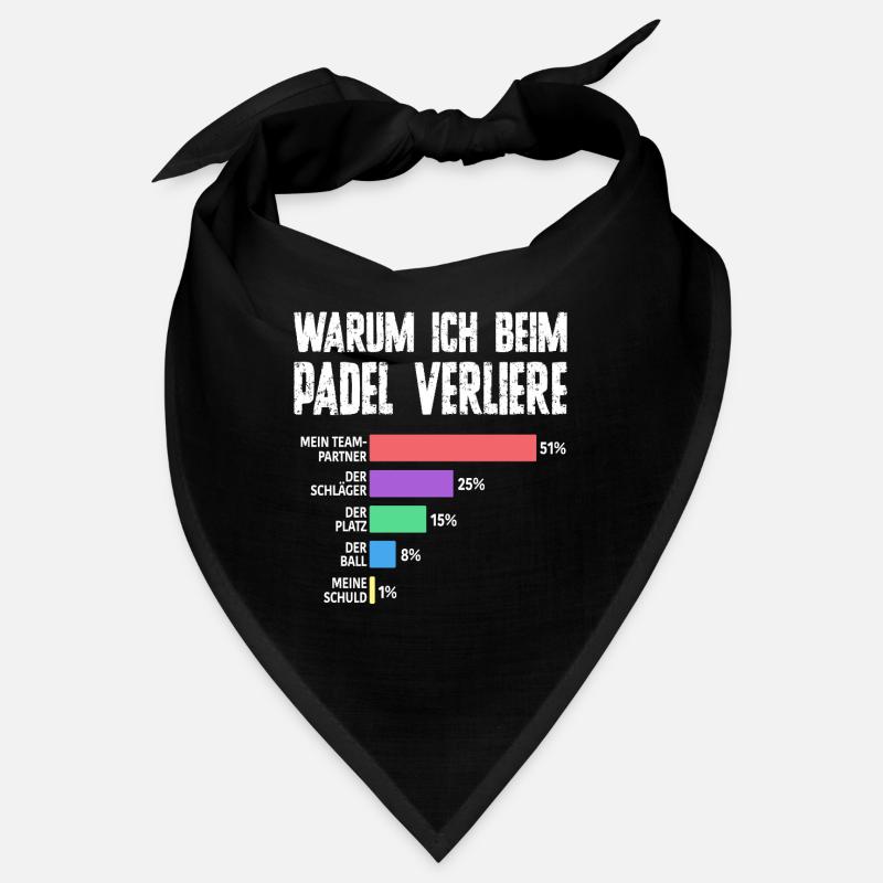 Bad Loser - Padel Humor for Men Bandana