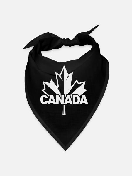 Kanada Ahornblatt Logo - Bandana - Schwarz