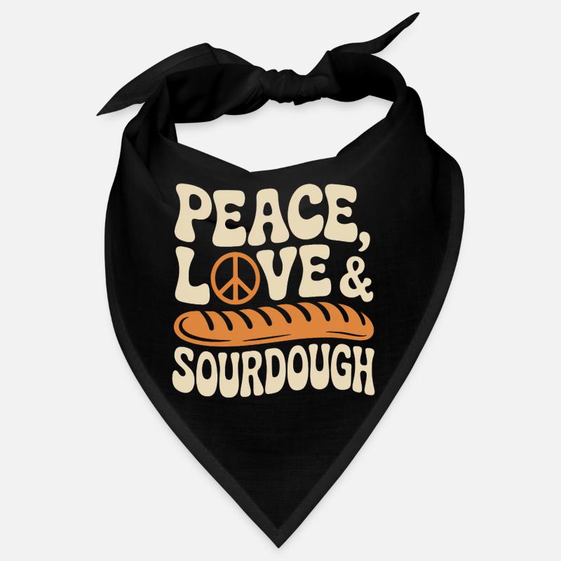 Friedensliebe Sauerteig - Bandana - Schwarz